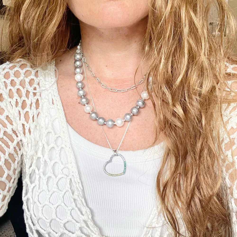 Fresh Water Pearl Necklace handmade 18”